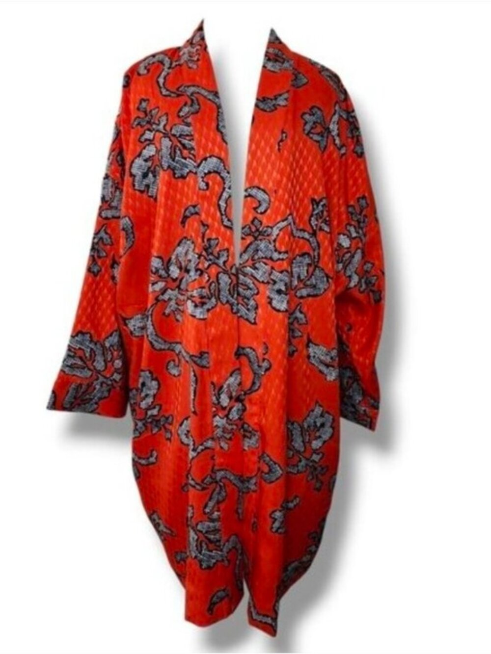Chico's Reversible Kimono Topper Jacket Pockets